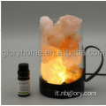 Lampade per aroma Lampada di roccia saltetta dell'Himalaya con terapia aroma lampada di sale diffusore per aroma